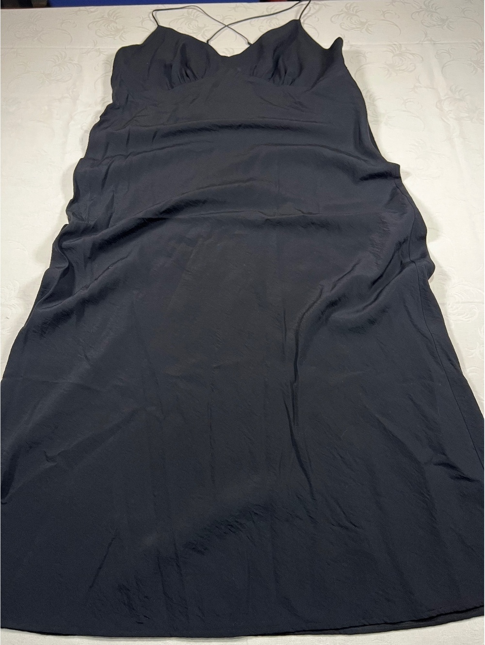 Womans Madewell Black Midi Flowy Dres Size 16 Worn 1X